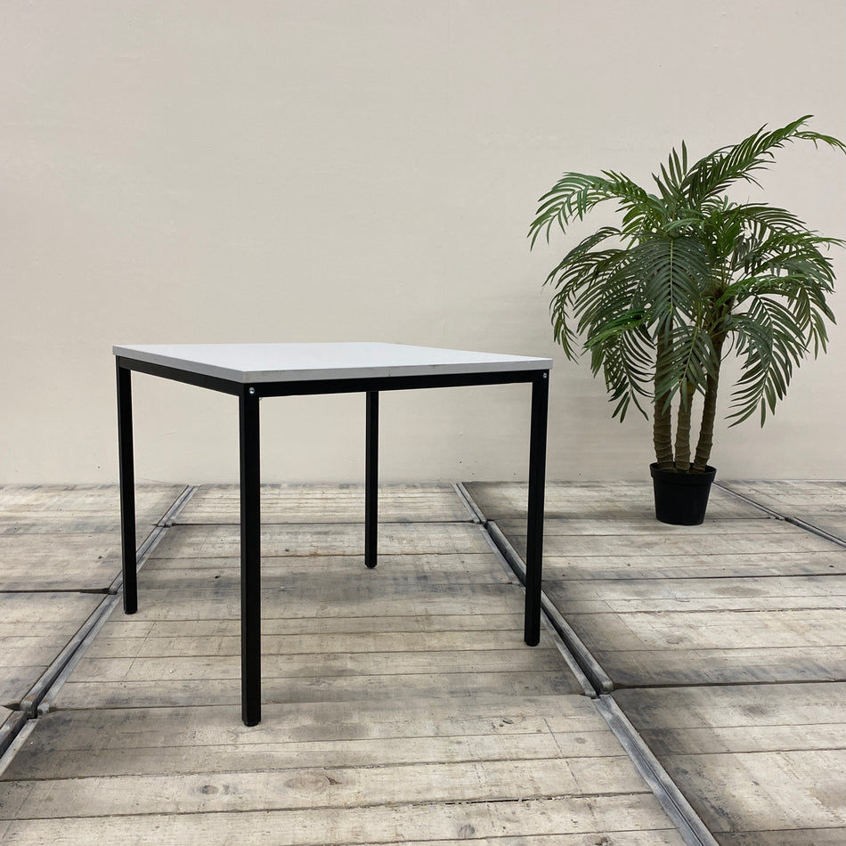 Palmberg Bürotisch Grau Holz Quadratisch 80x80 Tisch Gebraucht