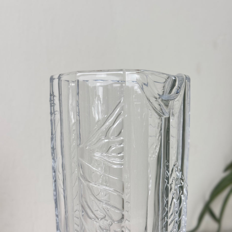 Glas Karaffe Schmetterling Muster Transparent Deko
 650 ml