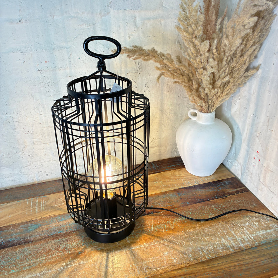 Tischlampe Kyle schwarz Metall 48cm Lampe