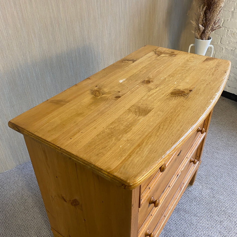 Vintage Kommode gebraucht Weichholz massiv 3 Schubladen