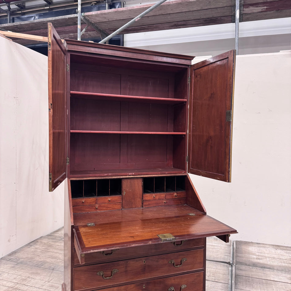 Sekretär Schreibschrank Mahagoni Mit Aufsatz 1900 Schrank Vintage
