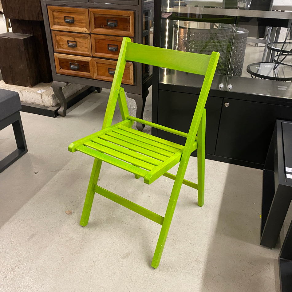 Stuhl Klappstuhl Holz grün Gartenstuhl Outdoor