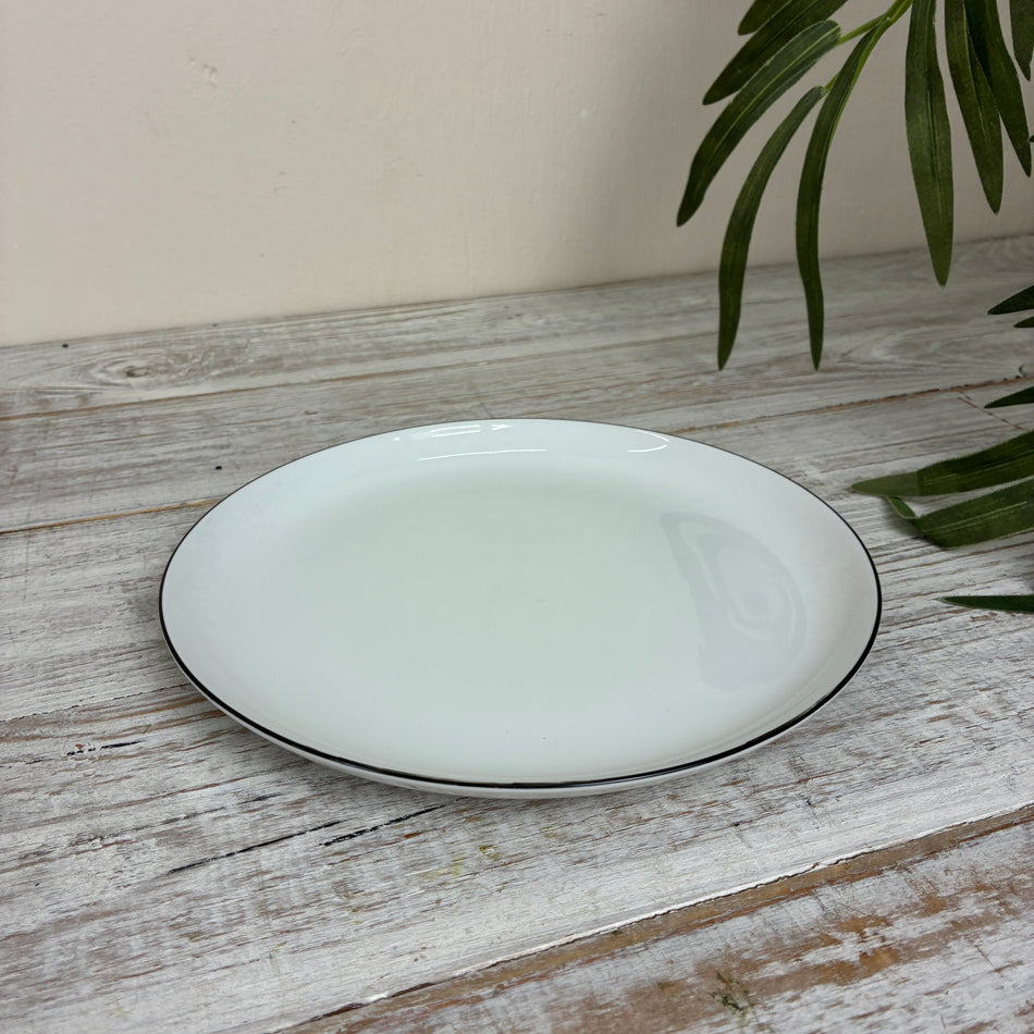 Seltmann Weiden Lido Frühstücksteller 20 cm Coup Black Line