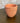 Kleiner Keramik Blumentopf terracotta mit Muster