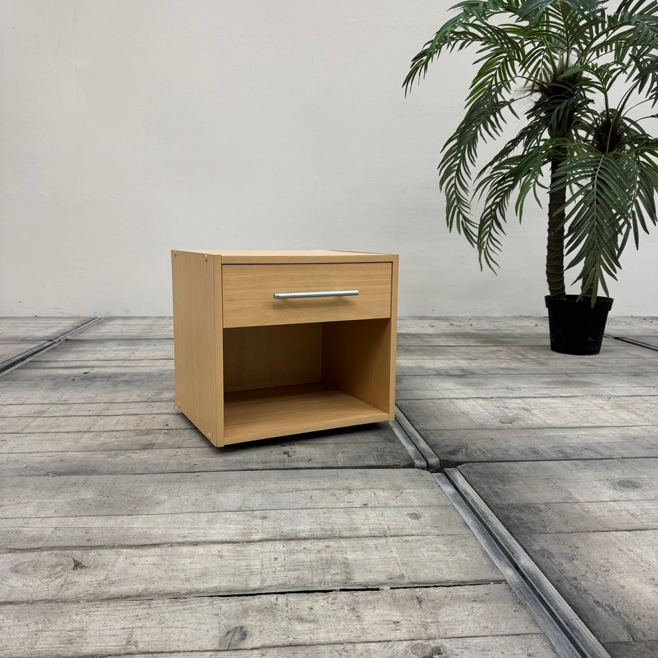 IKEA Nachttisch Ahorn Holz Schrank mit Schublade gebraucht