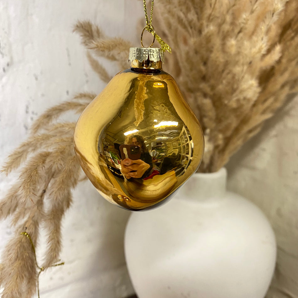 Xmas by Moos Weihnachtskugeln goldfarbig 6cm 6 Stück