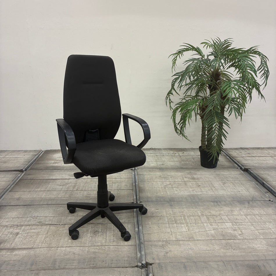 Vitra Bürostuhl Schwarz Stoff Ergonomisch Armlehnen Drehstuhl Gebraucht