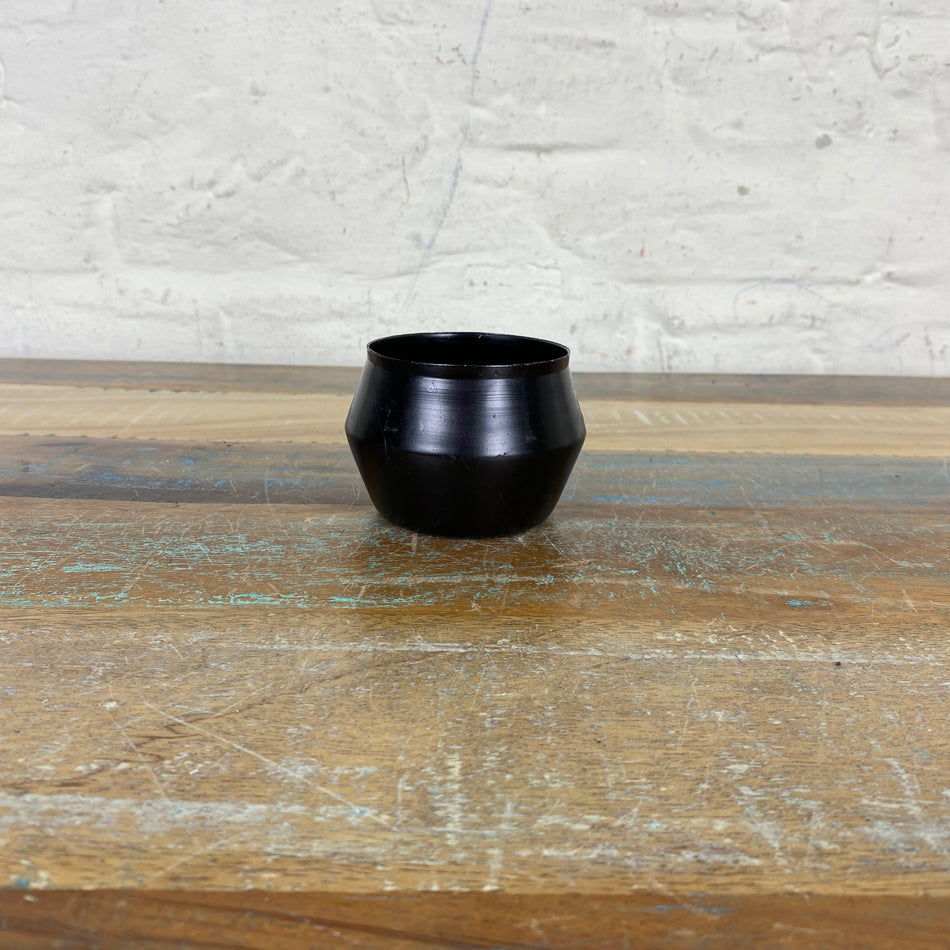 Schale schwarz metall 8cm Deko