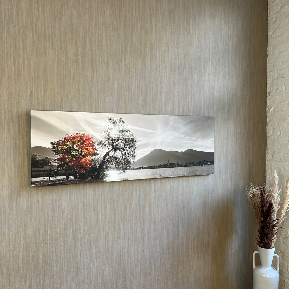 Wandbild gebraucht Sepia schwarz weiß rot Leinwand Fotodruck 150x50 Bild