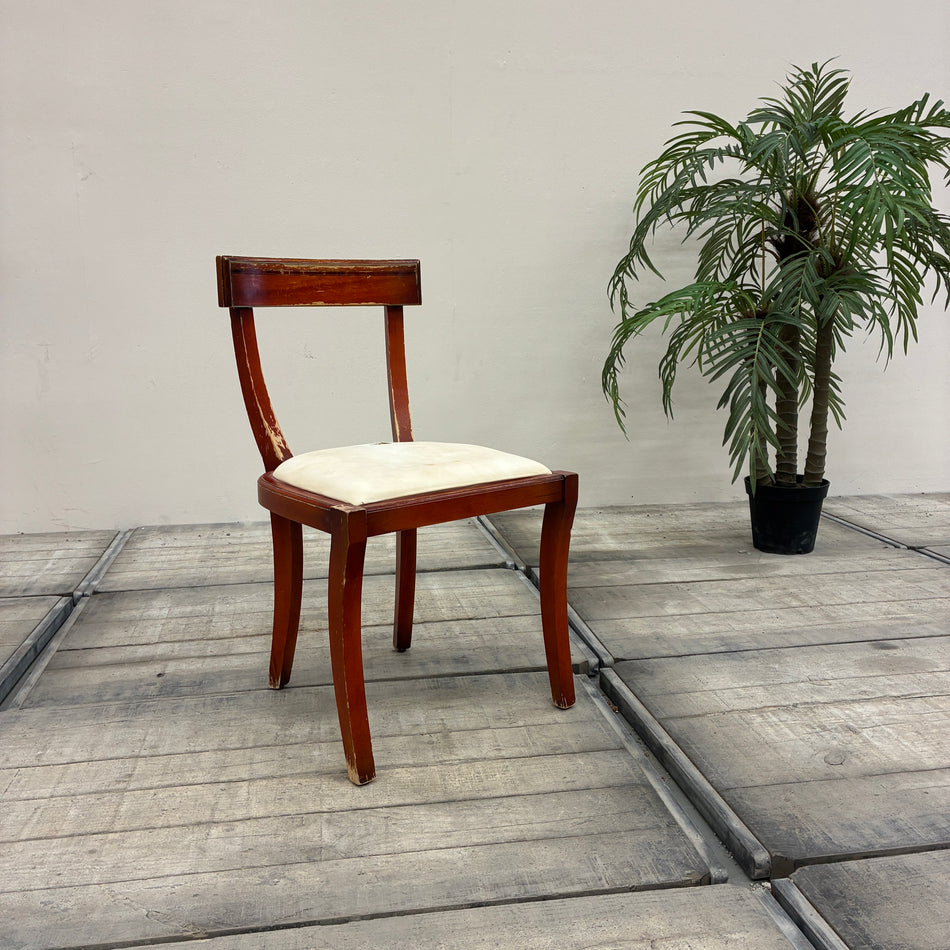 Klassischer Biedermeier-Stuhl in Mahagoni Holz 5-Sterne Schlosshotel