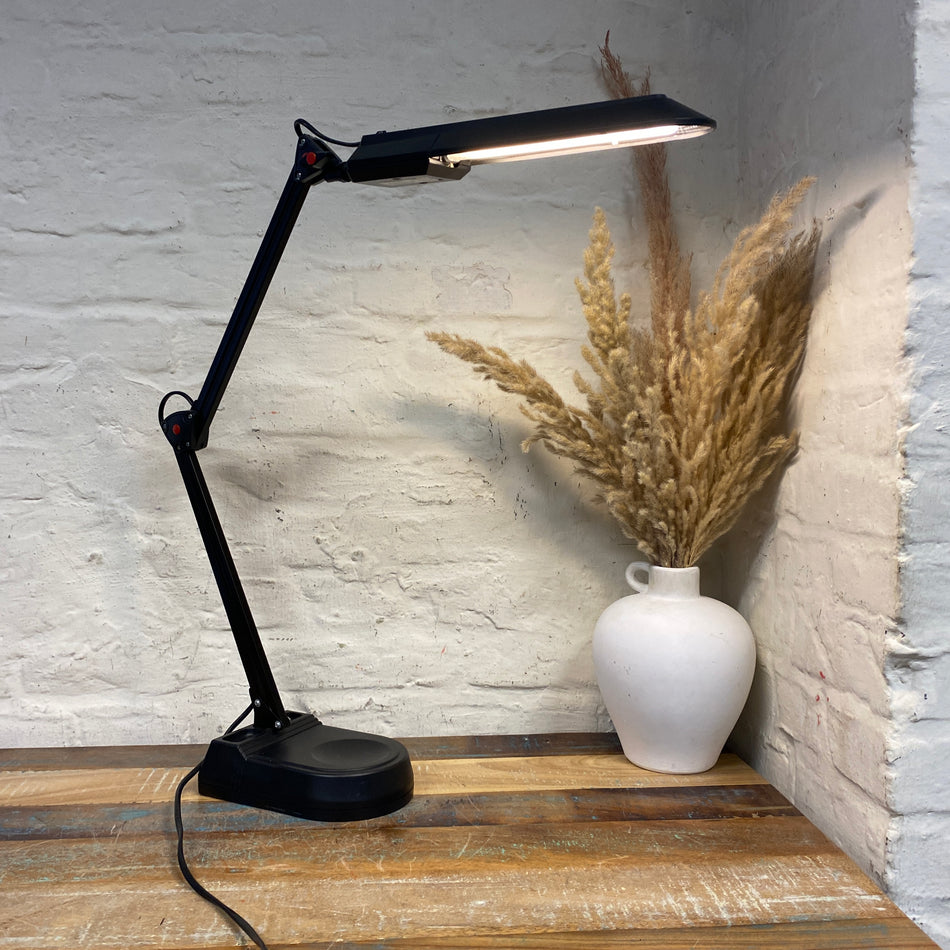 Alco Tischlampe gebraucht schwarz Kunststoff Arbeitsplatzleuchte
