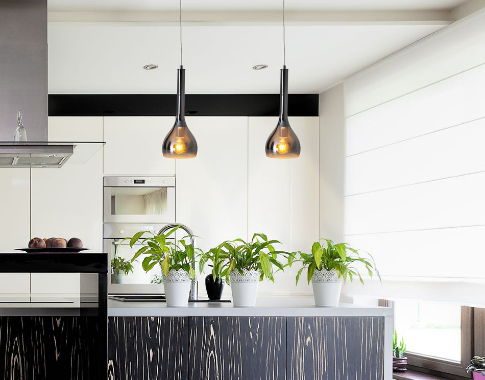 Vaso Pendelleuchte E27 Ø16cm Anthrazit Deckenlampe Lampe