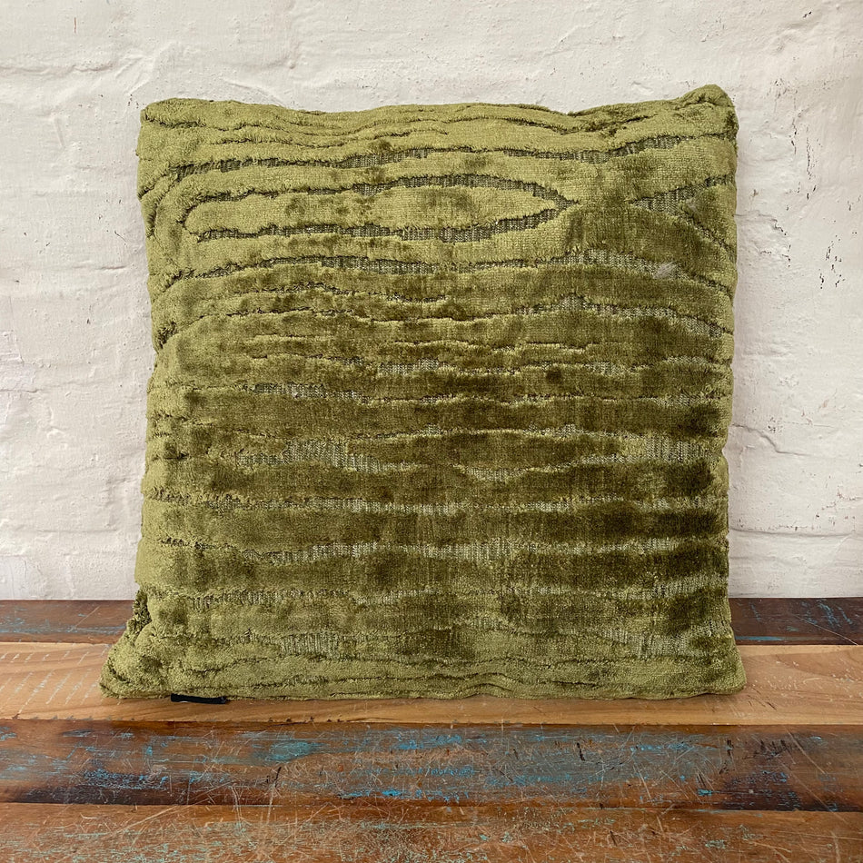 Unique Living Dekokissen Chez neu dunkelgrün Stoff Kissen 45 x 45 cm