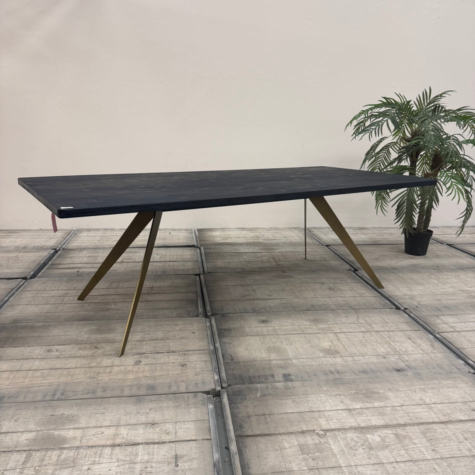 Why Not? Design Esstisch Eiche schwarz golden 240x 110 Tisch