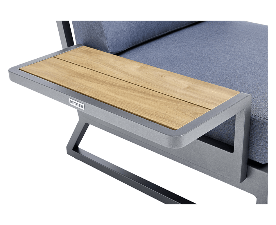 Kettler Ocean Skid Platform Universal Ablage Anthrazit Matt / Teak