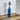 Countryfield Dawn Vase blau Glas transparent 33cm Deko