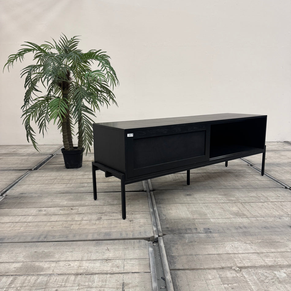 Zuiver Hardy Lowboard Schwarz Metall Eiche Loft Kommode