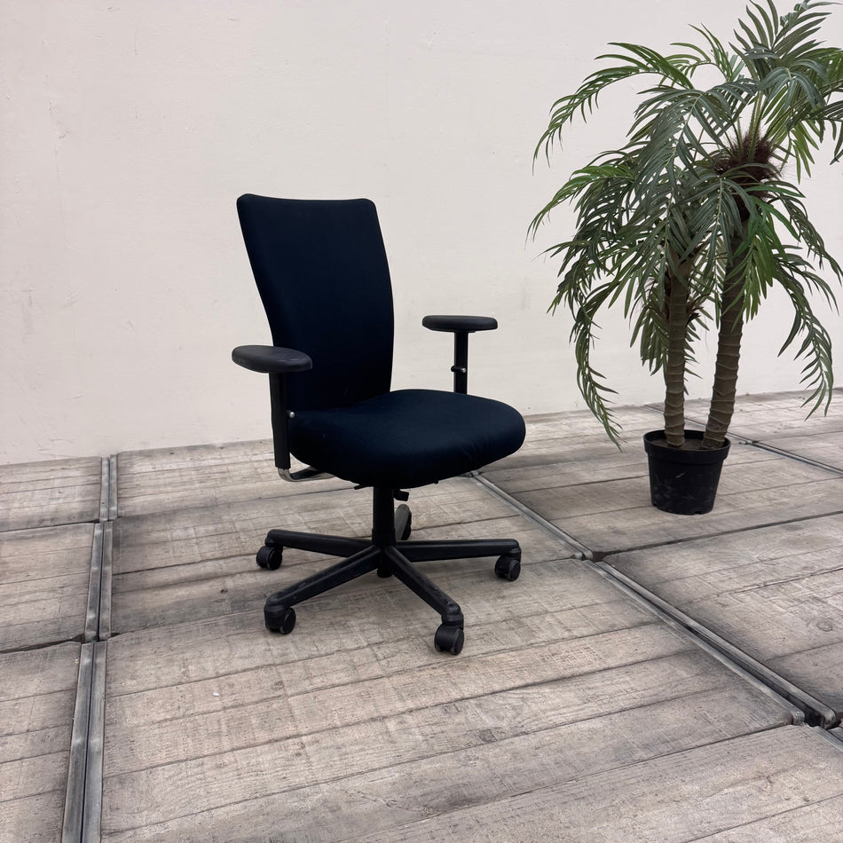 Vitra Drehstuhl Anthrazit Stoff Armlehnstuhl Bürodrehstuhl Stuhl Gebraucht