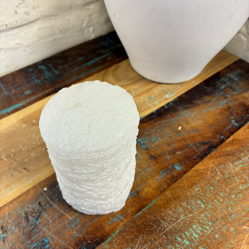 Stumpenkerze weiß 10cm