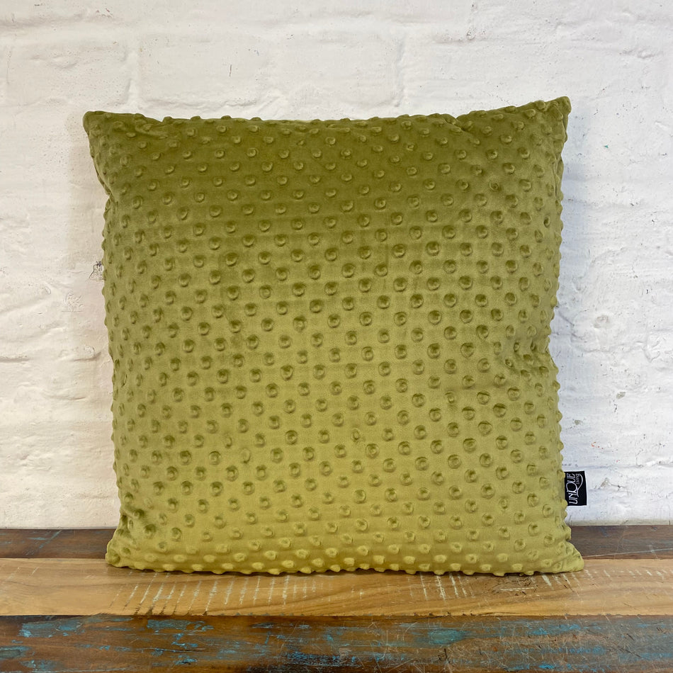 Unique Living Kaat Dekokissen neu moosgrün Stoff Kissen 45x45