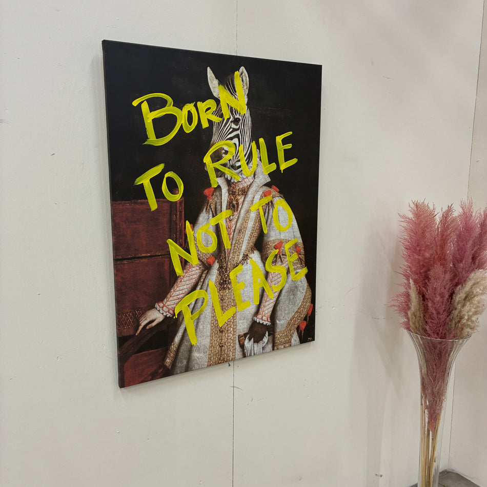 Thomas Klotz "Zebra" Kunstdruck auf Leinwand 100x75 Wandbild Deko