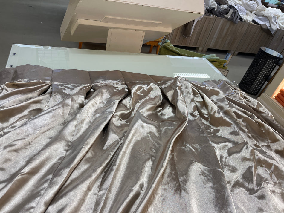 Gardine Vorhang Verdunkler 360x260 silbern champagner gebraucht