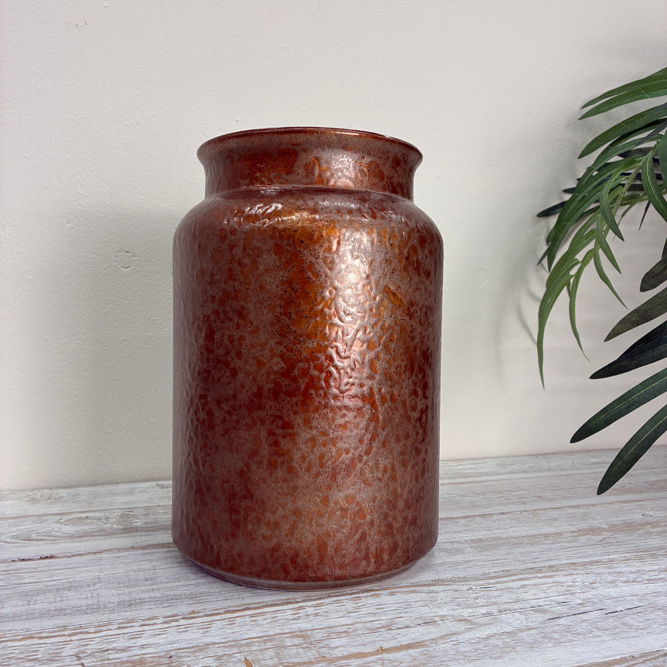 Vase Milchkanne Lausanne kupferfarbig 27 cm