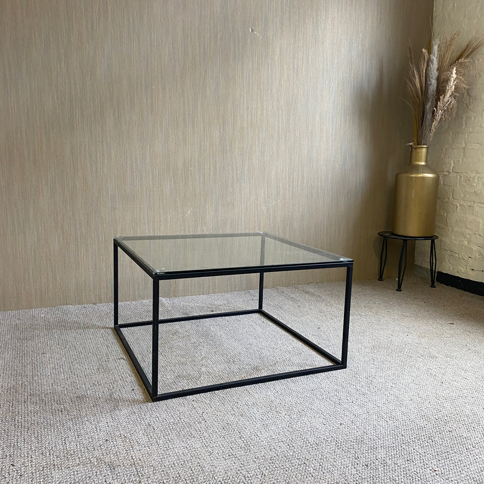 Couchtisch gebraucht schwarz Glas Tisch 70x70