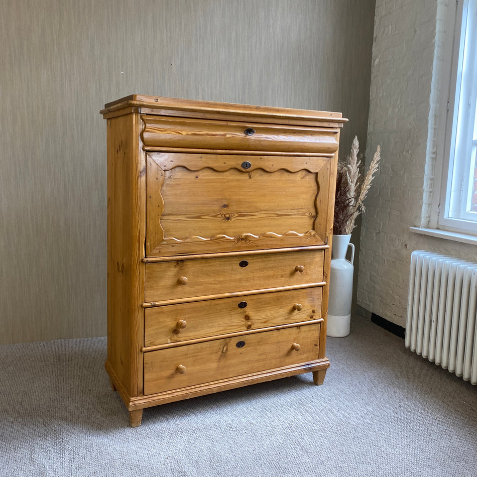 Sekretär antik Massivholz Landhausstil Schrank vintage