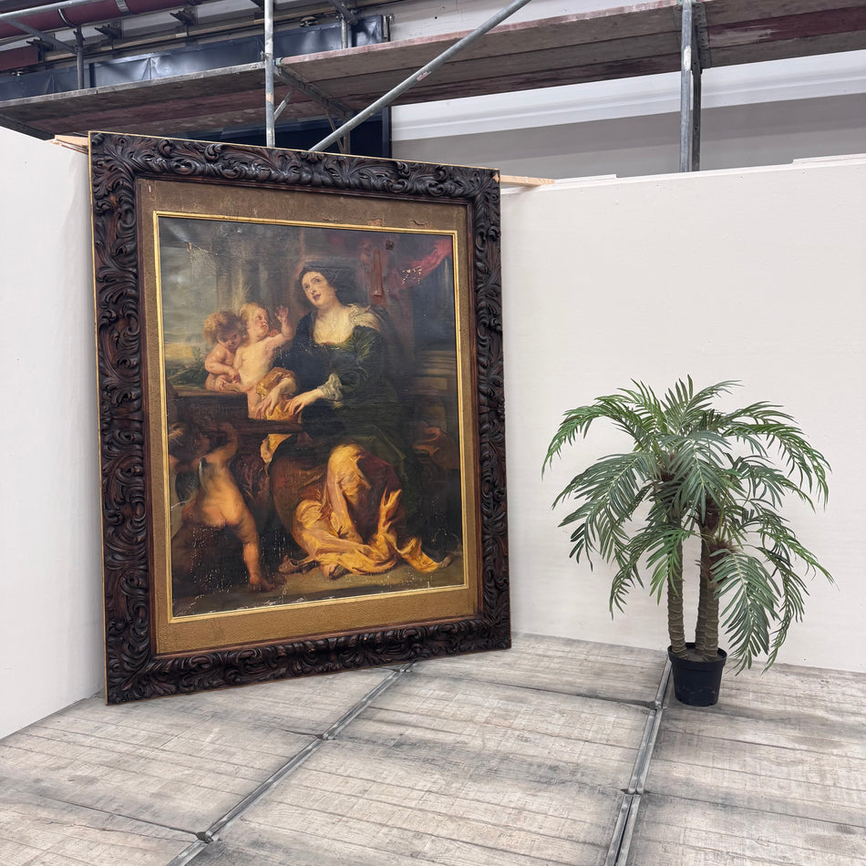 Heilige Cäcilie (Reproduktion nach Rubens) Kunst Wandbild 200x250 aus Villen-Bestand Antiquität Deko