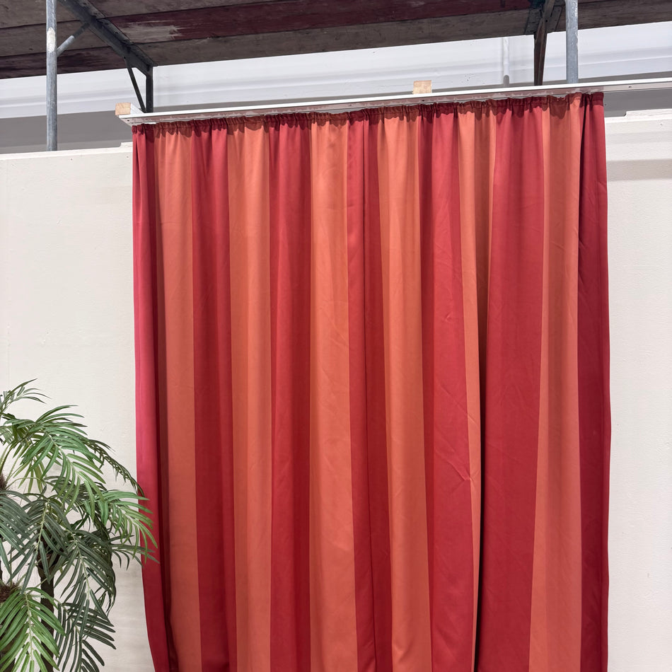 Gardine Orange Rot 205x240 Verdunkler Vorhang Gebraucht