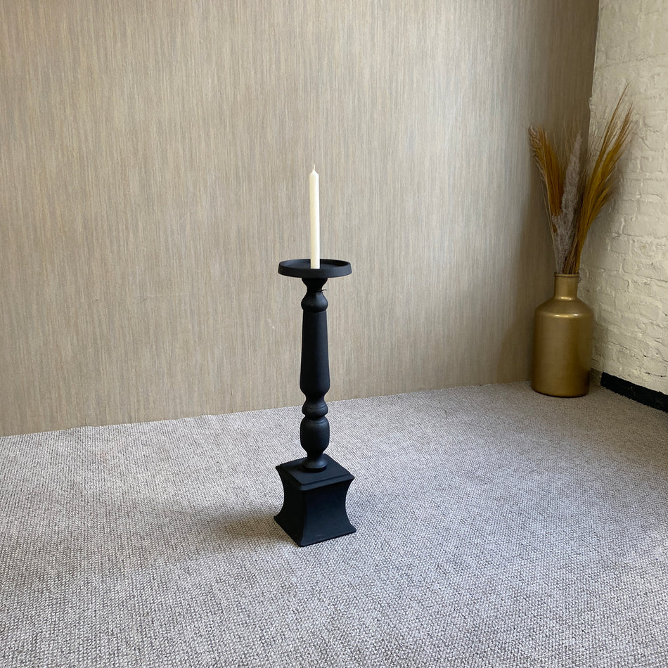 PTMD Statch Kerzenhalter schwarz Aluminium 70 cm
