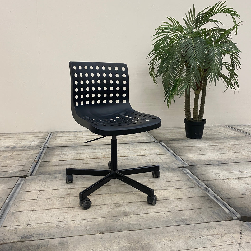 Ikea Schreibtischstuhl Schwarz Kunststoff Bürodrehstuhl Stuhl