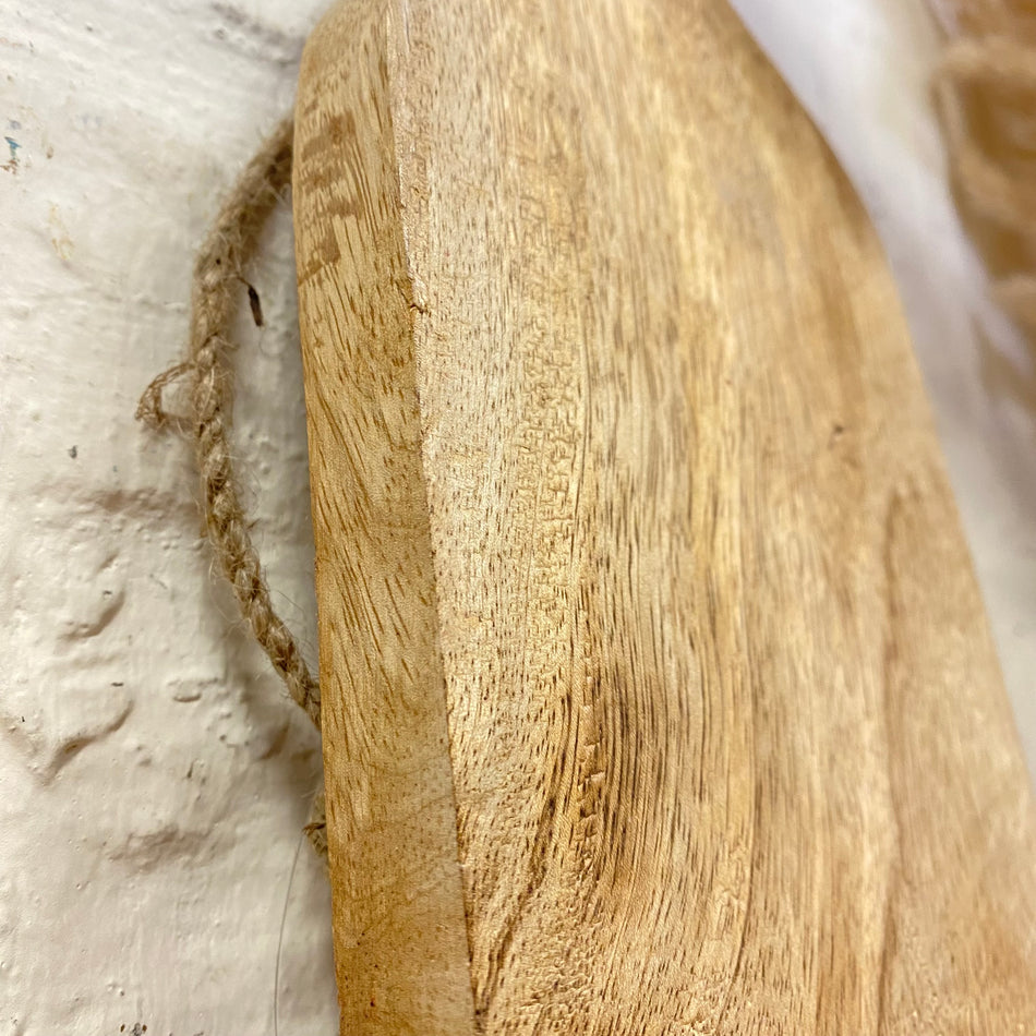 Schneidebrett braun Mangoholz 12,5x40cm
