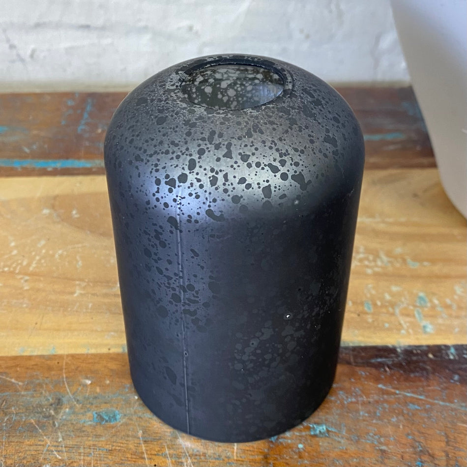 Vase Ted S Glas schwarz 10cm Deko Blumenvase