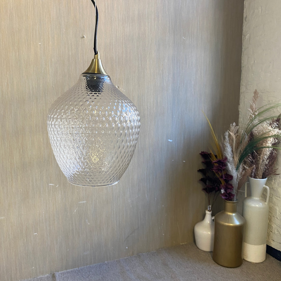Hängelampe Glas Deckenlampe Lampe gebraucht