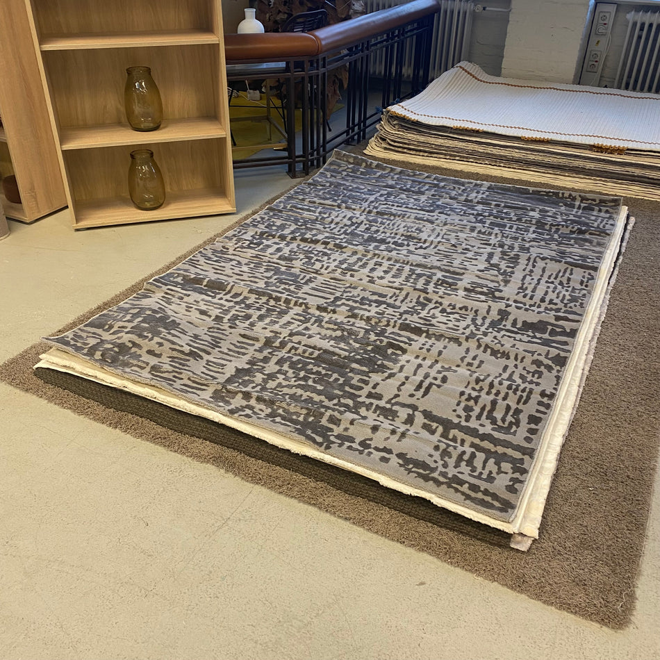 Moderner Designer Teppich Grau Beige – Neuware - 160 x 230cm