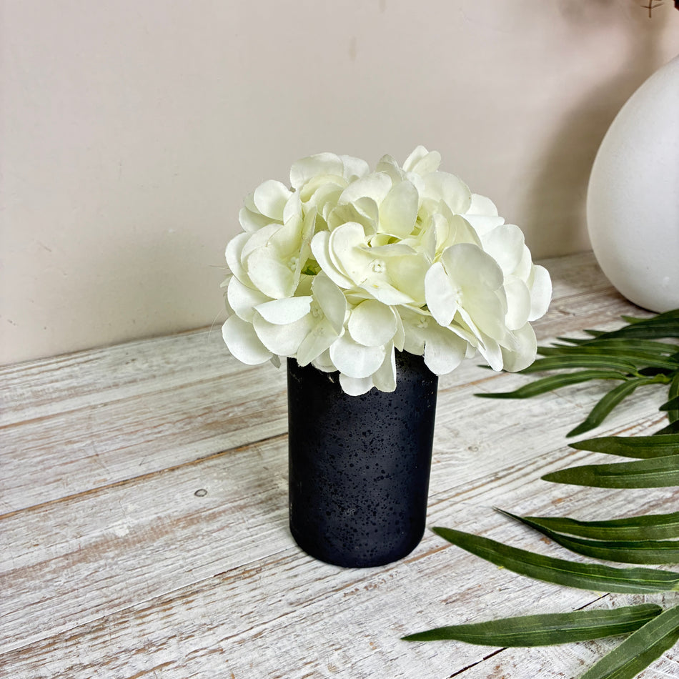 Design-Tischvase Ted Glas Zylinderform Anthrazit Schwarz Vase Deko