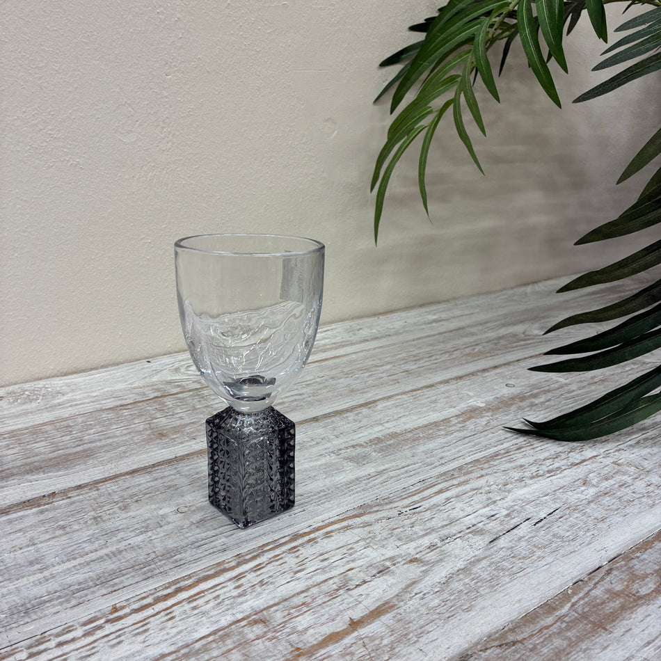 PTMD Lexley Teelichthalter grau Glas Deko