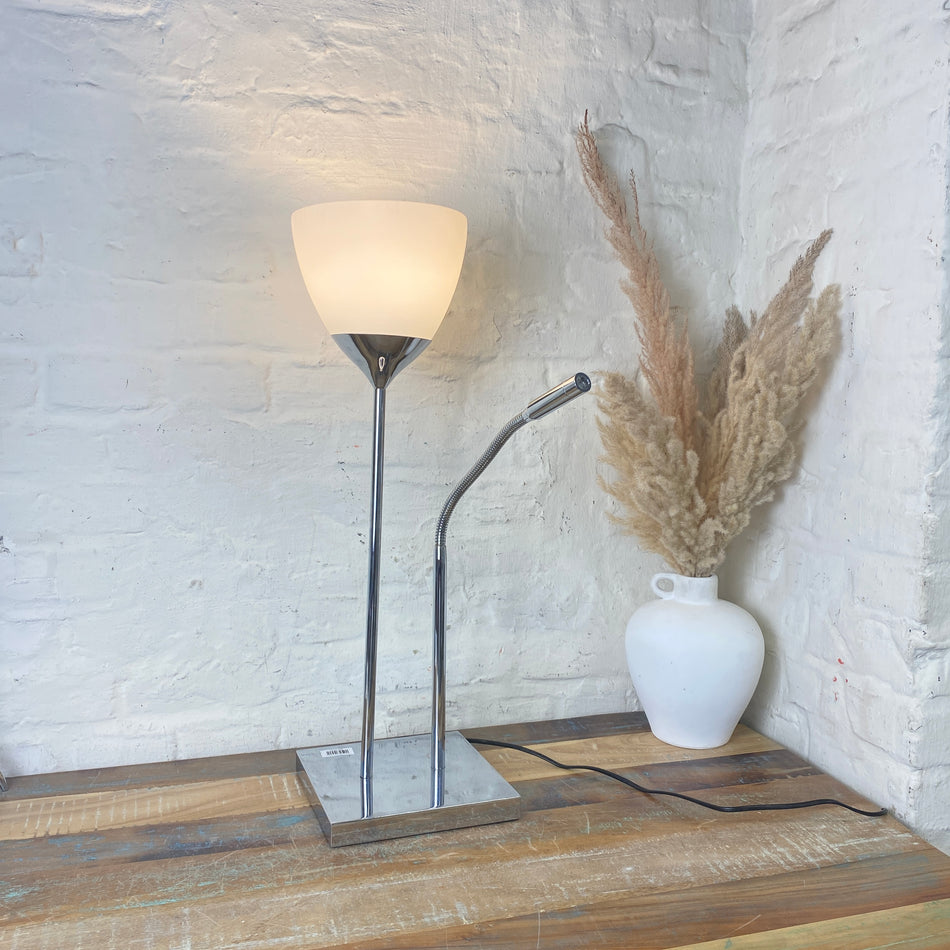 Tischlampe gebraucht silbern Metall Lampe