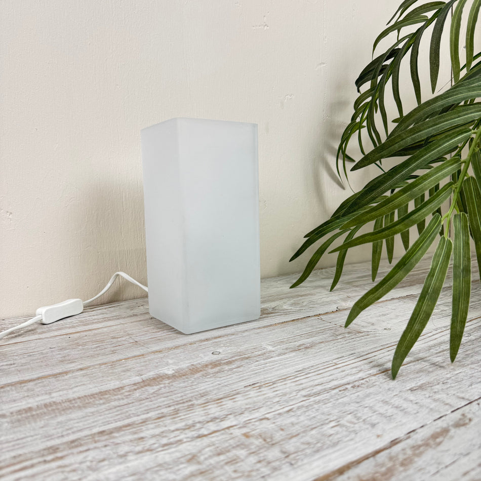 Tischleuchte Milchglas Lampe gebraucht Tischleuchte