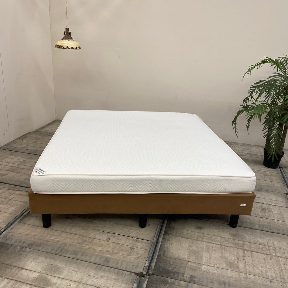 Boxspringbett 180x200 Braun Inkl. Federkern Matratze Bett Gebraucht