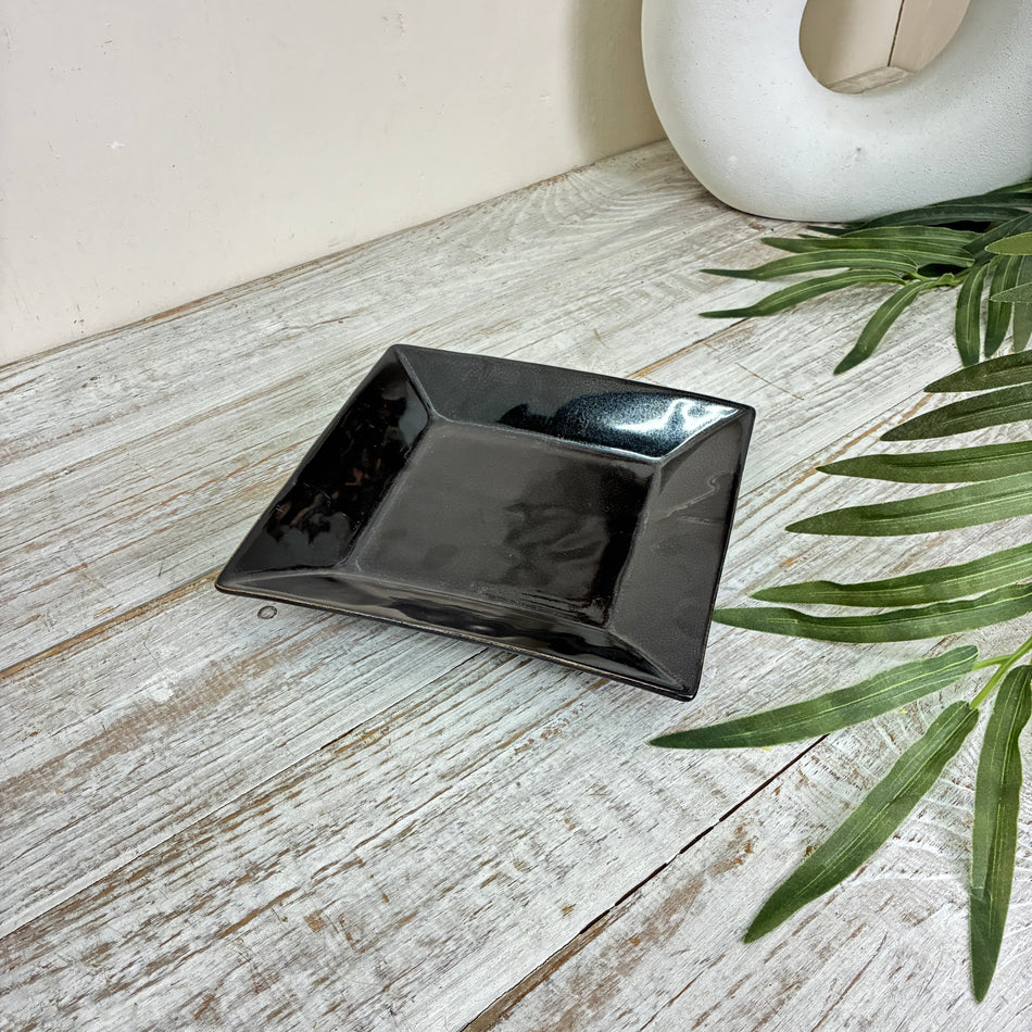 Ami Design Teller Schwarz Keramik Dekoschale Schwarz
