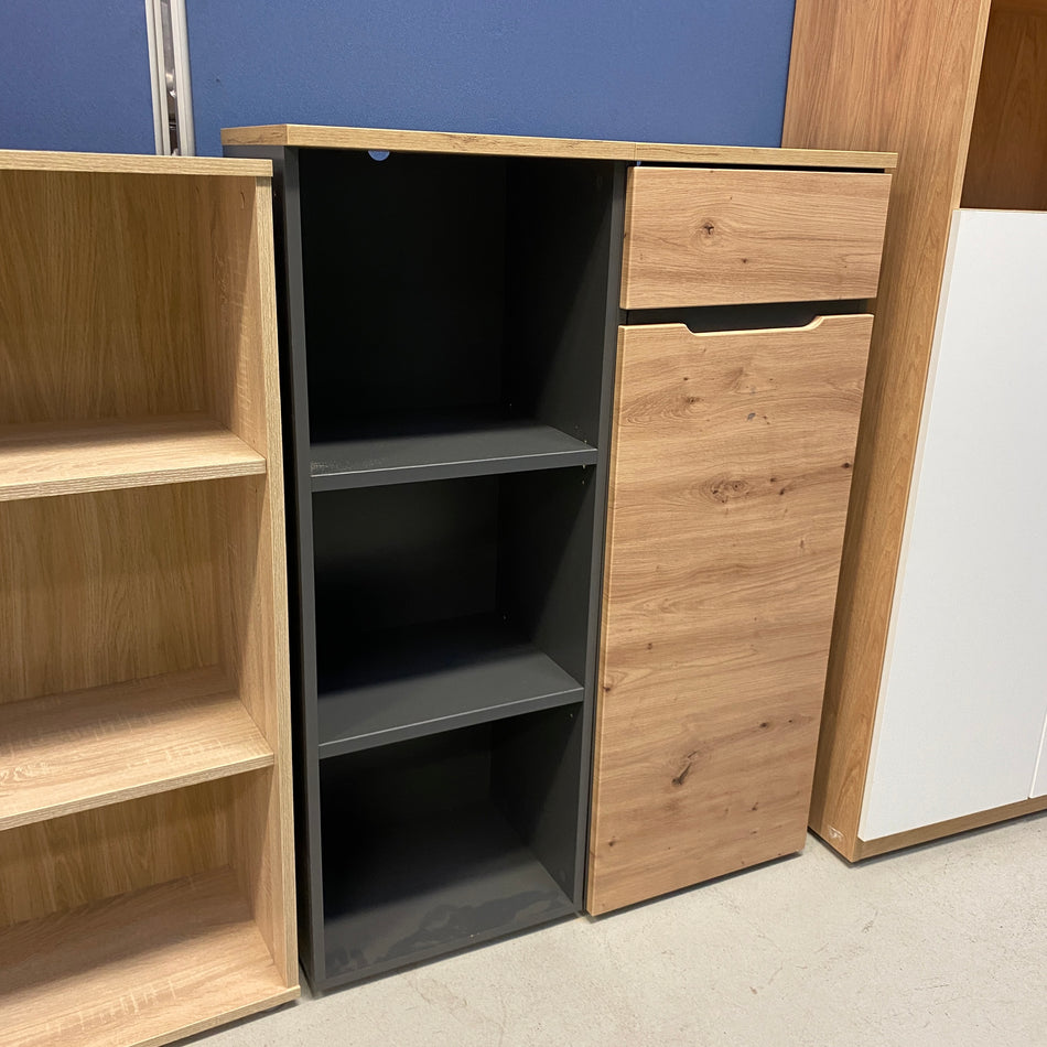 Memphis Schrank Regal 3 Fächer Artisan Eiche