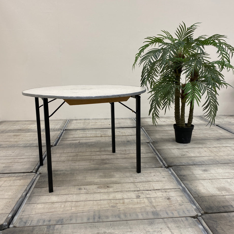 Klapptisch rund grau Holz Metall 100cm Tisch Gebraucht