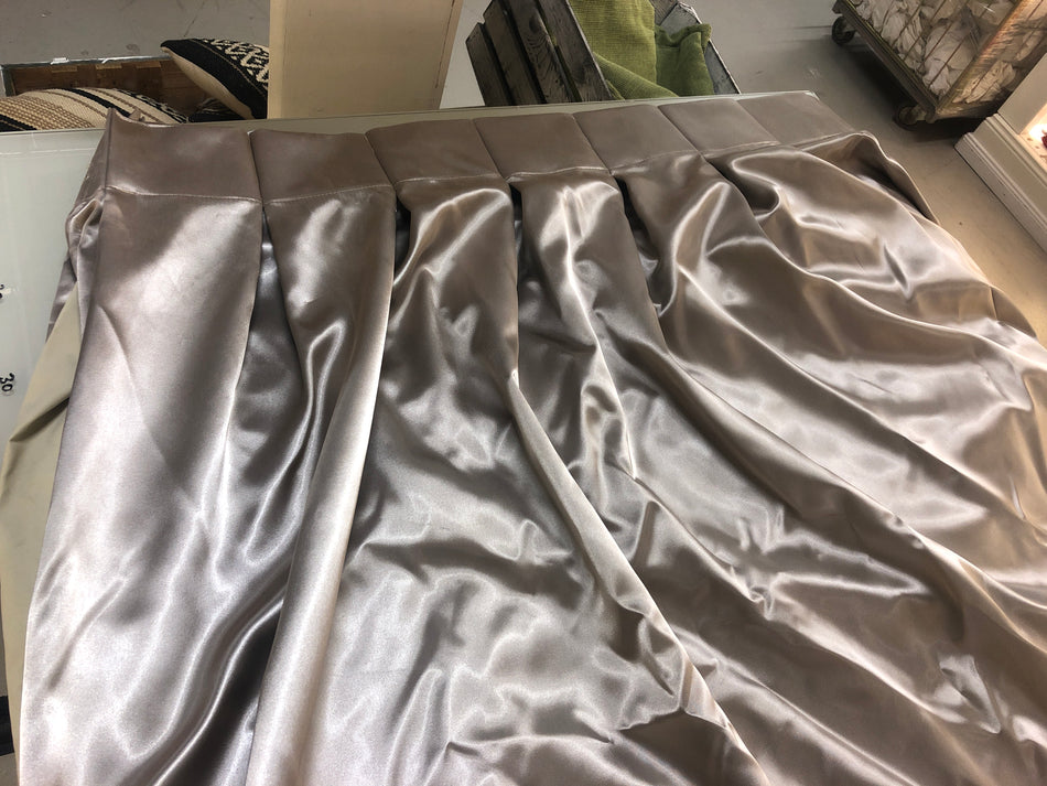 Luxus Gardine Vorhang Verdunkler 325x160 silbern champagner gebraucht