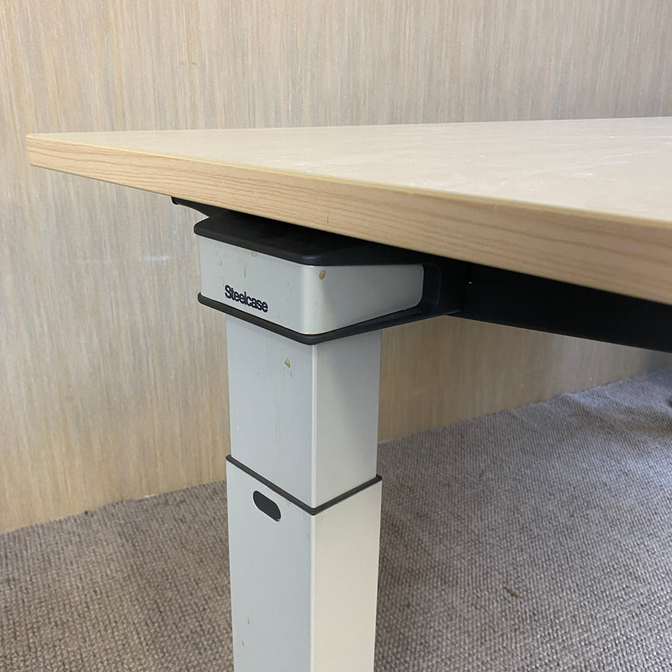 Steelcase Kurbel Schreibtisch gebraucht höhenverstellbar 160x80