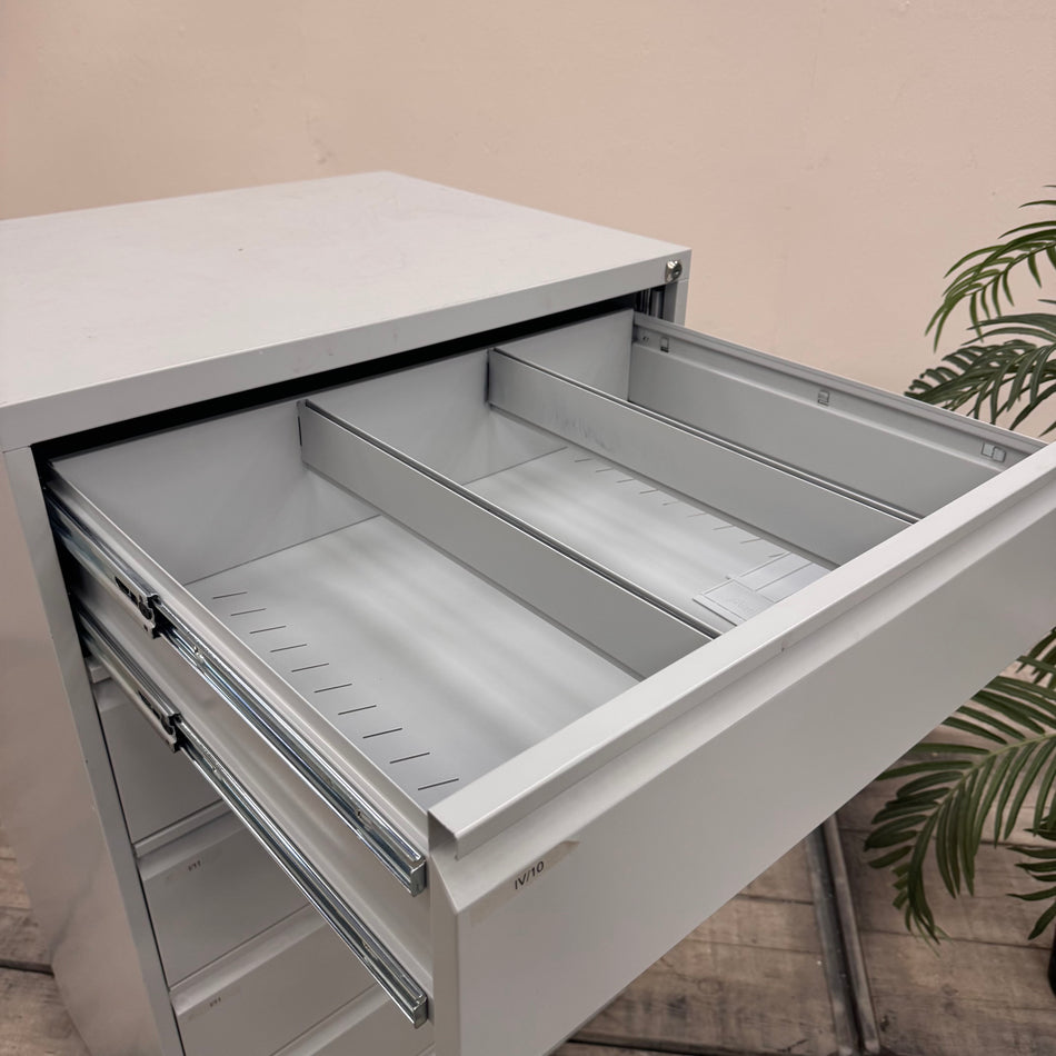 Karteischrank Grau Metall Aktenschrank 6 Schubladen Büro Schrank Gebraucht