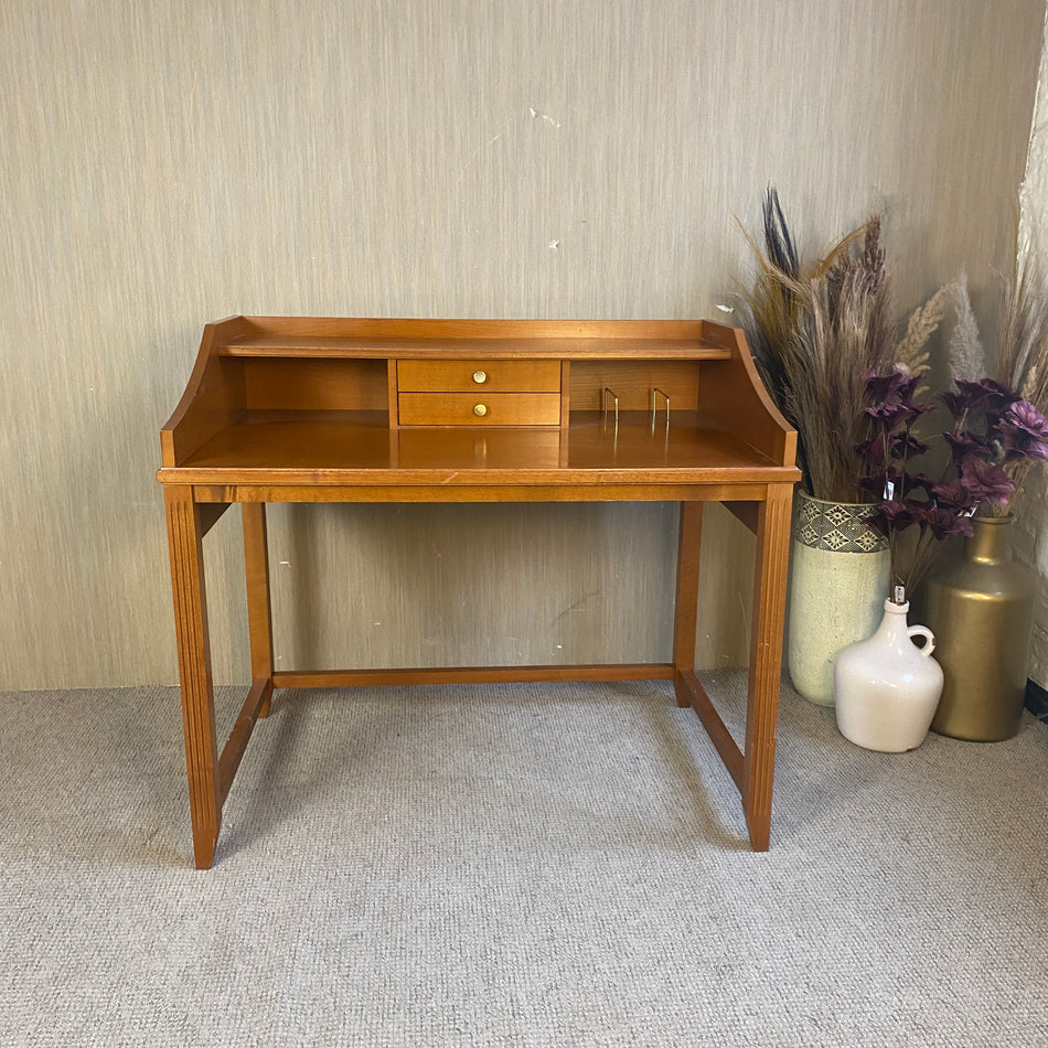 Landhausstil Schreibtisch Sekretär Kirsche Holz mit Aufsatz Schubladen – Tisch gebraucht