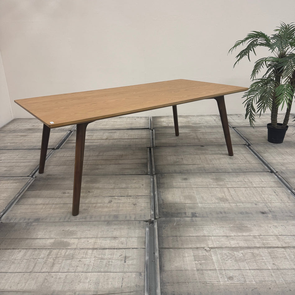 Chervil Design Esstisch 210cm Massivholz Eiche Retro Skandi Tisch